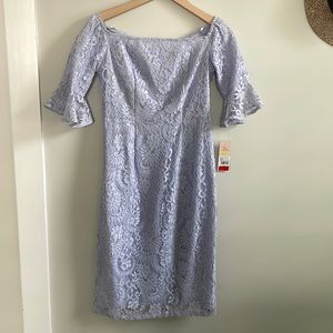 Nanette Lepore Size 4 Purple lace midi dress